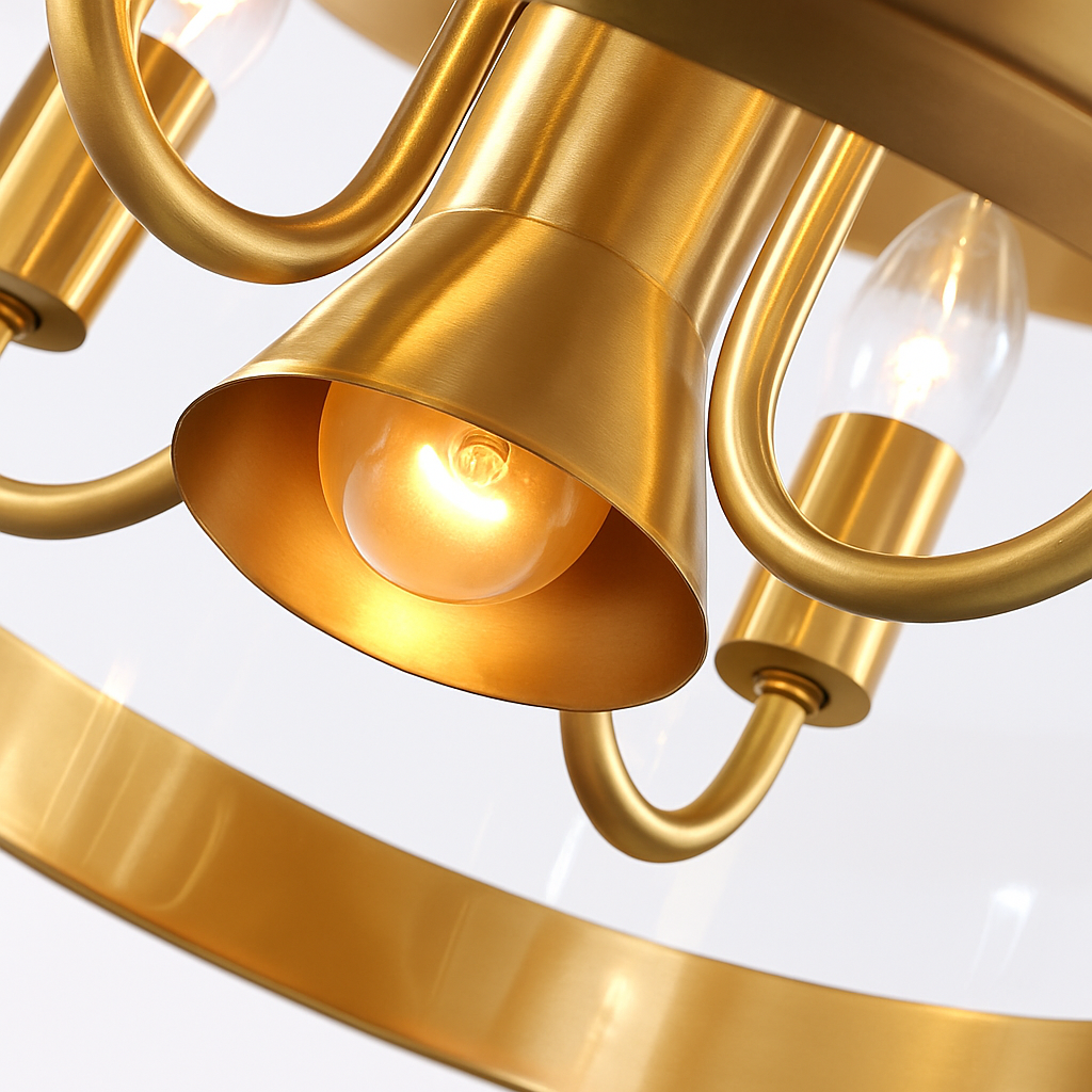 JMZM moderne cuivre lustre style européen verre doré luxe intérieur suspension pour salle à manger salon hôtel allée