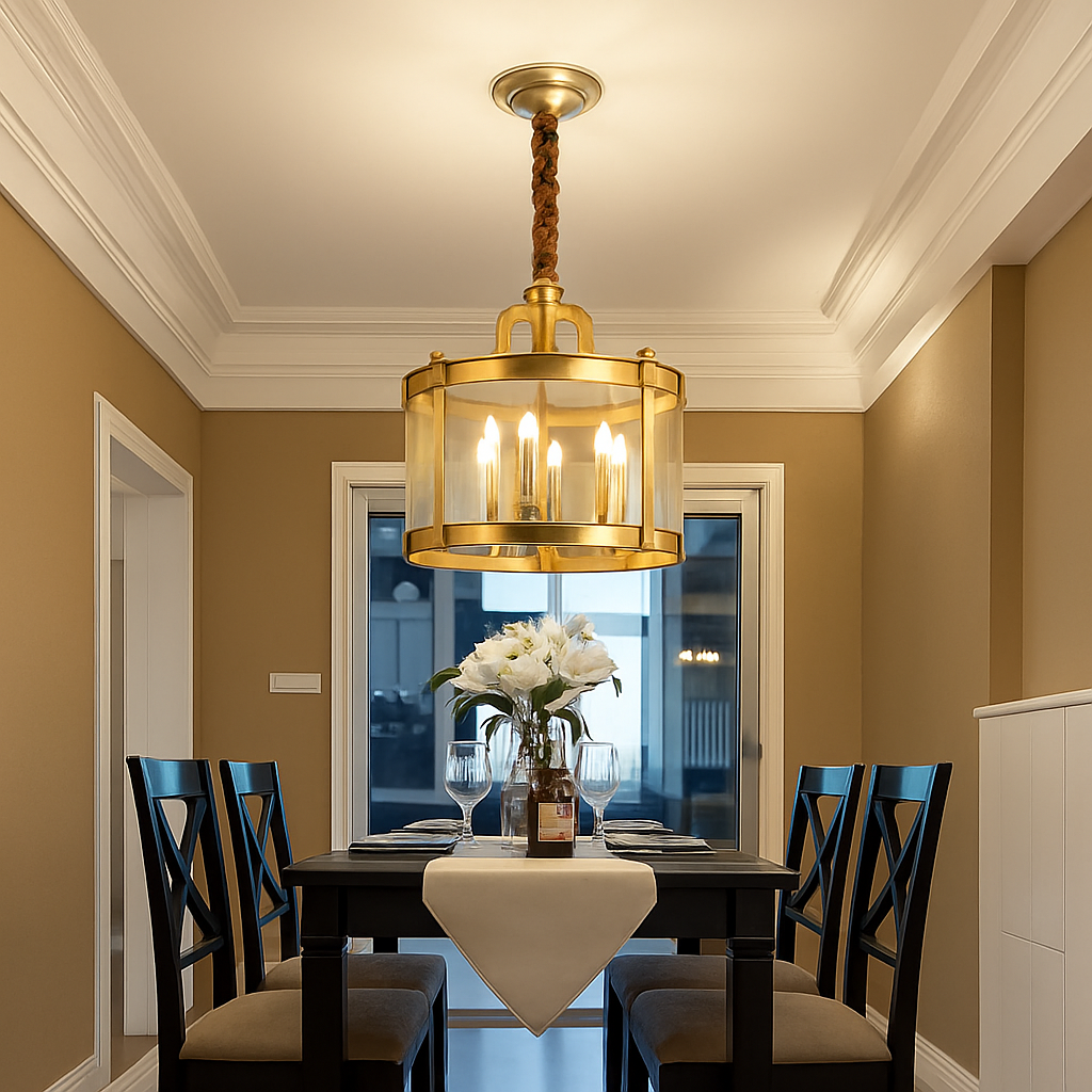 JMZM moderne cuivre lustre style européen verre doré luxe intérieur suspension pour salle à manger salon hôtel allée