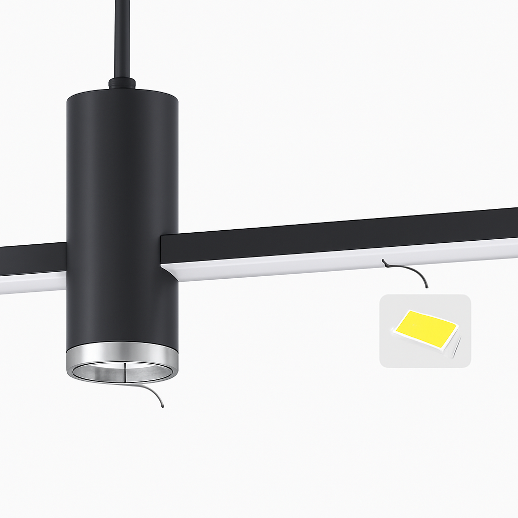 Kitchen Island Pendant Lamp Long Ceiling Hanging Light Chandelier Suspension Lighting for Dining Room
