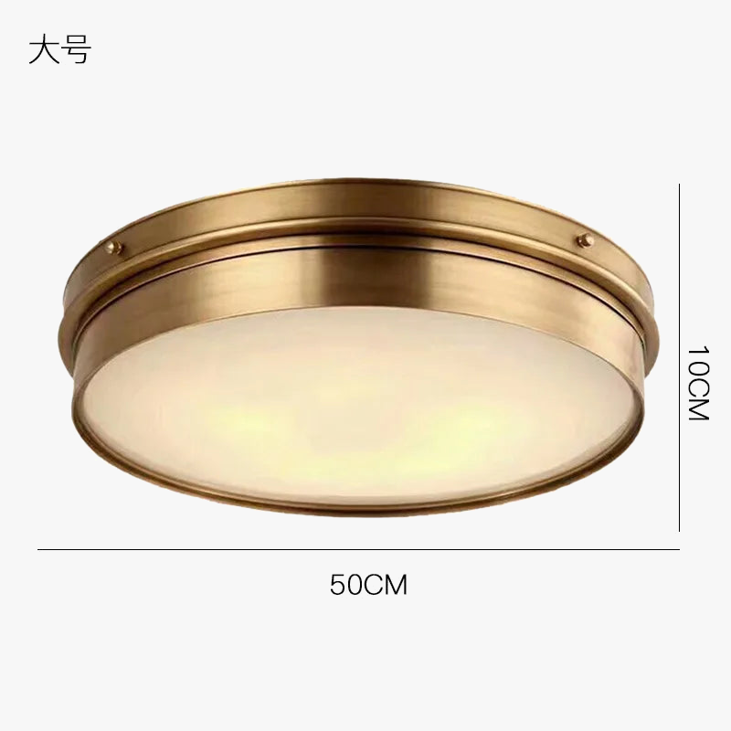 Laiton Vintage LED plafonniers modernes éclairage à la maison salon Lustre encastré Plafonnier Luminaire Plafonnier
