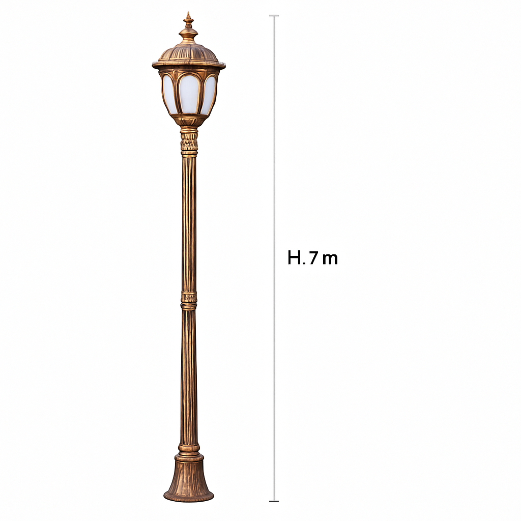 Lampadaire antique européen de lumière de jardin imperméable extérieure