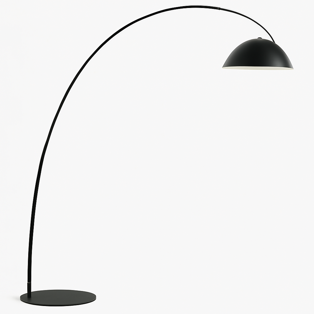 Lampadaire arc avec abat-jour moderne simple