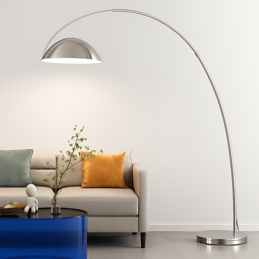 Lampadaire arc avec abat-jour moderne simple