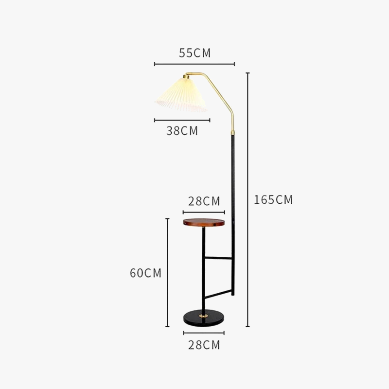 lampadaire contemporain luxe fer art pour table à thé nordique