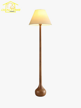 lampadaire décoratif japonais wabi sabi en bois massif zen art led