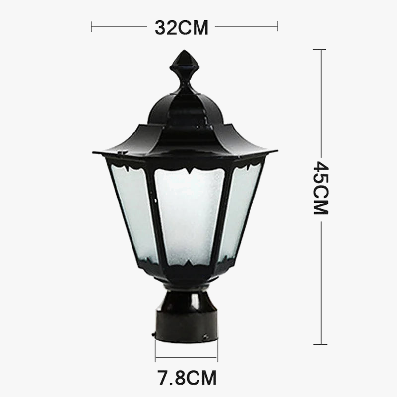 lampadaire décoratif pour jardin et cour arrière extérieur