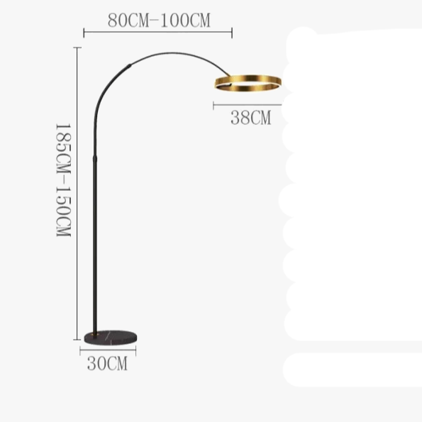 Lampadaire arc minimaliste de luxe