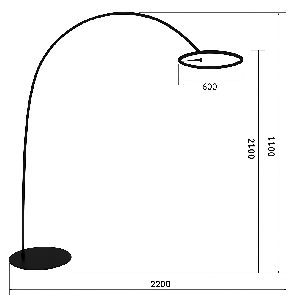 lampadaire design créatif pour intérieur moderne élégant