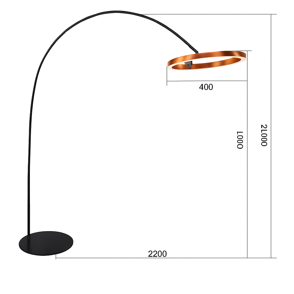 lampadaire design créatif pour intérieur moderne élégant