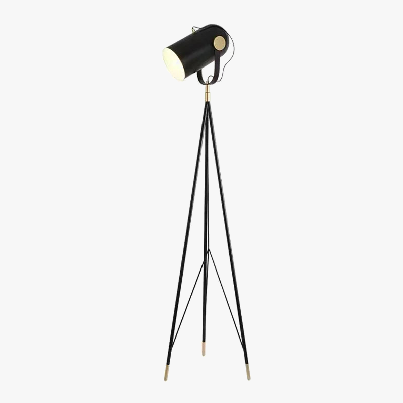 lampadaire design danois avec trépied nordique élégant