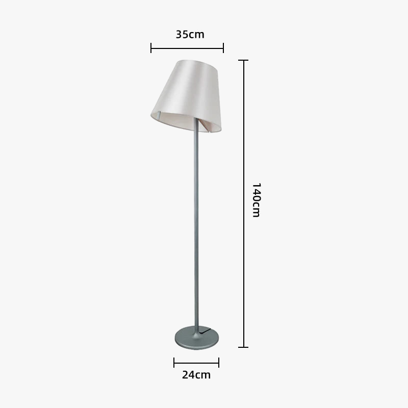 lampadaire design italien à led réglable moderne