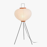 lampadaire design japonais en papier de riz avec trépied