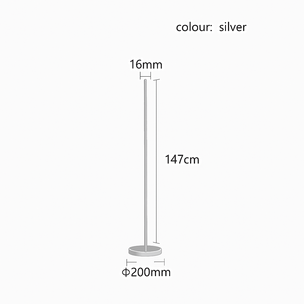 Lampadaire design minimaliste LED Lucien