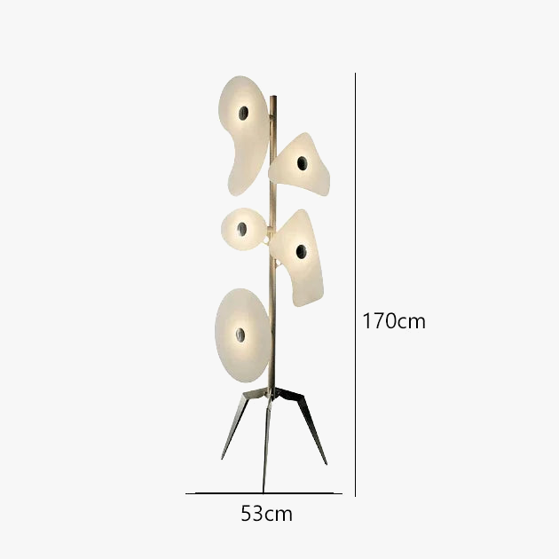 lampadaire design moderne en acrylique créatif pour intérieur