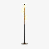 Lampadaire design moderne LED doré à boule en verre