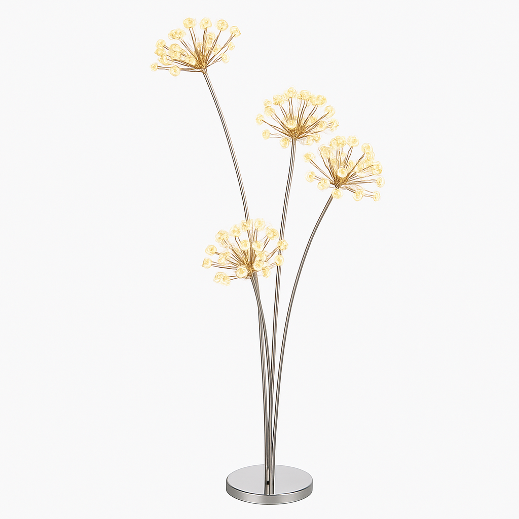 Lampadaire design moderne à LED en forme de fleurs