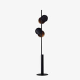 Lampadaire design moderne LED en métal avec formes circulaires