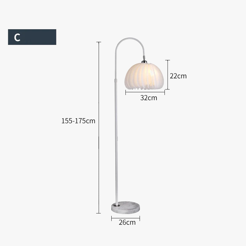 lampadaire en acrylique design pour décoration intérieure élégante