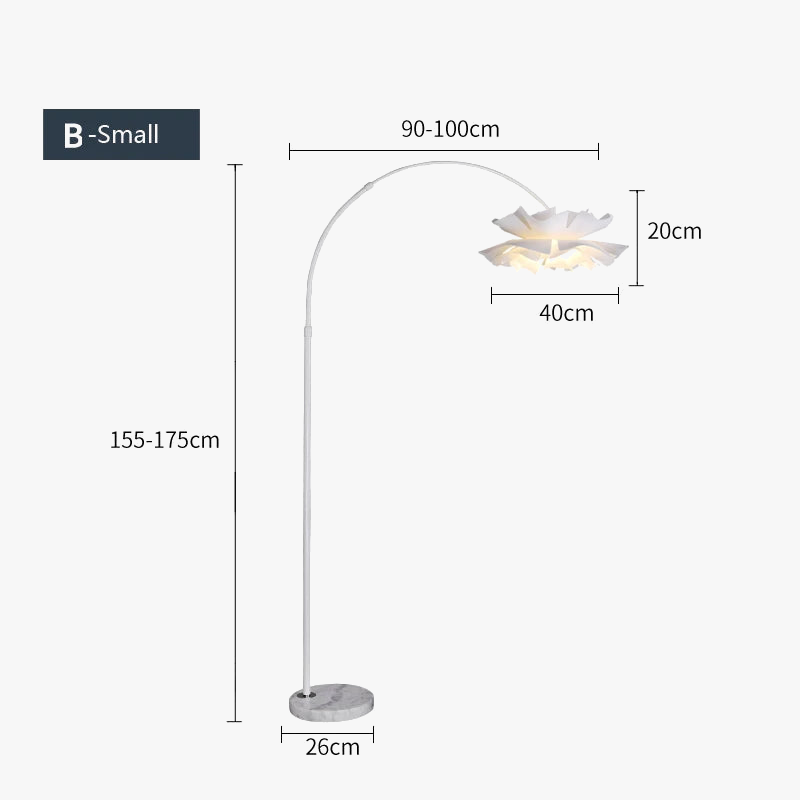 lampadaire en acrylique design pour décoration intérieure élégante