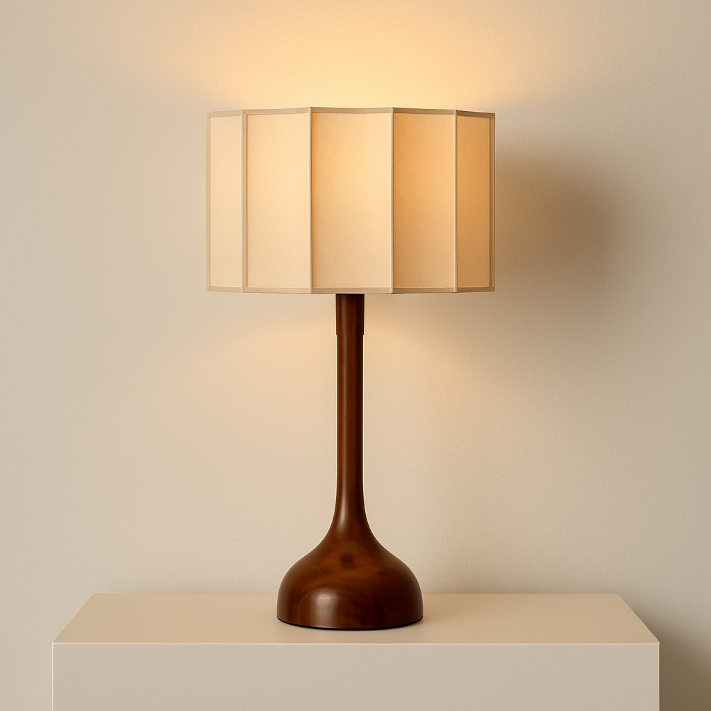 lampadaire en bois massif style wabi-sabi décoration zen design moderne
