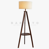 Lampadaire en bois moderne lampe sur pied nordique Art déco lampadaires pour salon LED canapé lampadaires café support décoratif