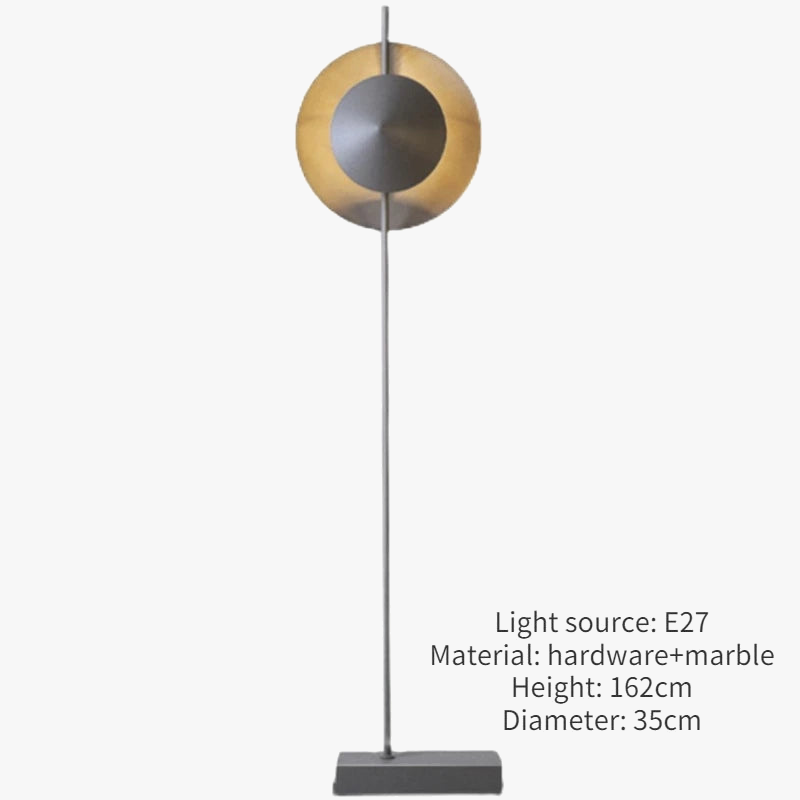 lampadaire en marbre naturel style minimaliste moderne pour intérieur élégant