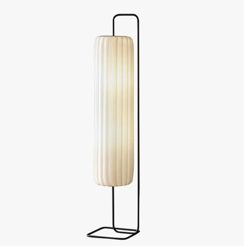 lampadaire en soie design artistique pour intérieur moderne