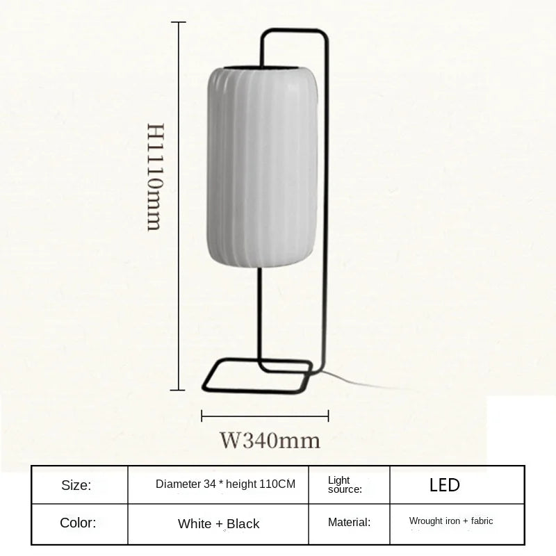 lampadaire en soie design artistique pour intérieur moderne