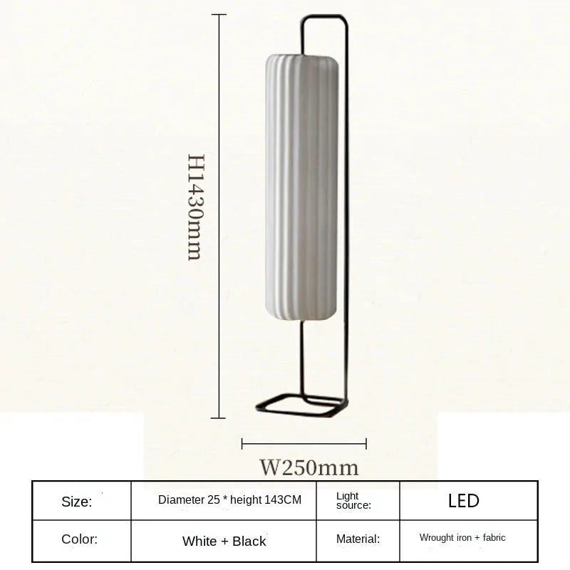 lampadaire en soie design artistique pour intérieur moderne