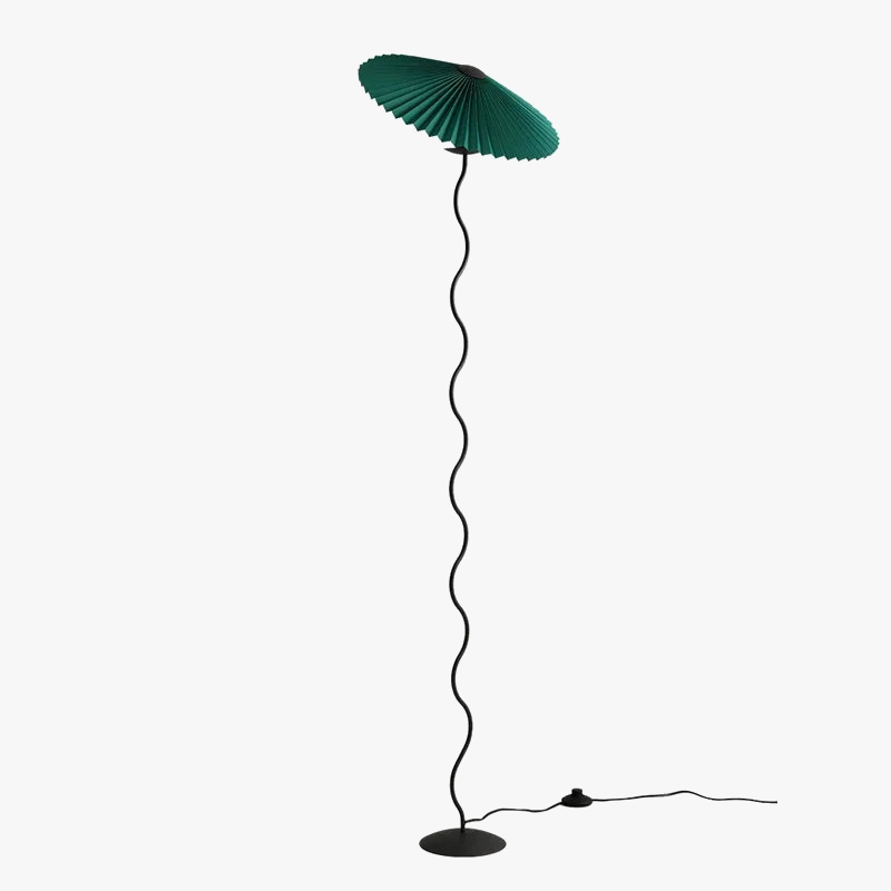 lampadaire en tissu plissé nordique décoration artisanale pour la maison