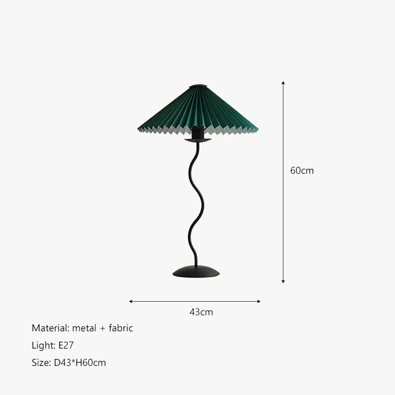 lampadaire en tissu plissé nordique décoration artisanale pour la maison
