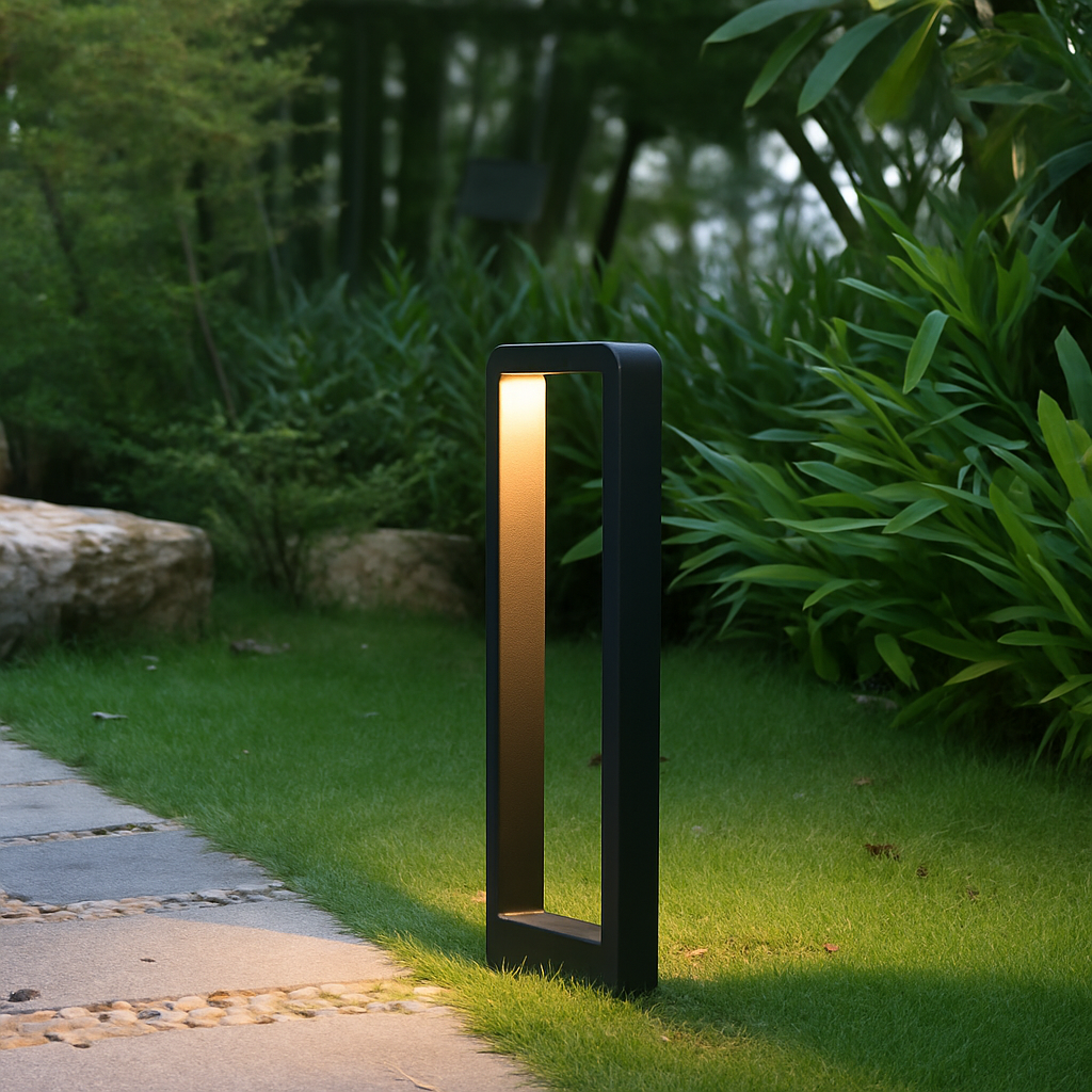 Lampadaire exétieur IP68 étanche 15W LED jardin pelouse en aluminium pilier