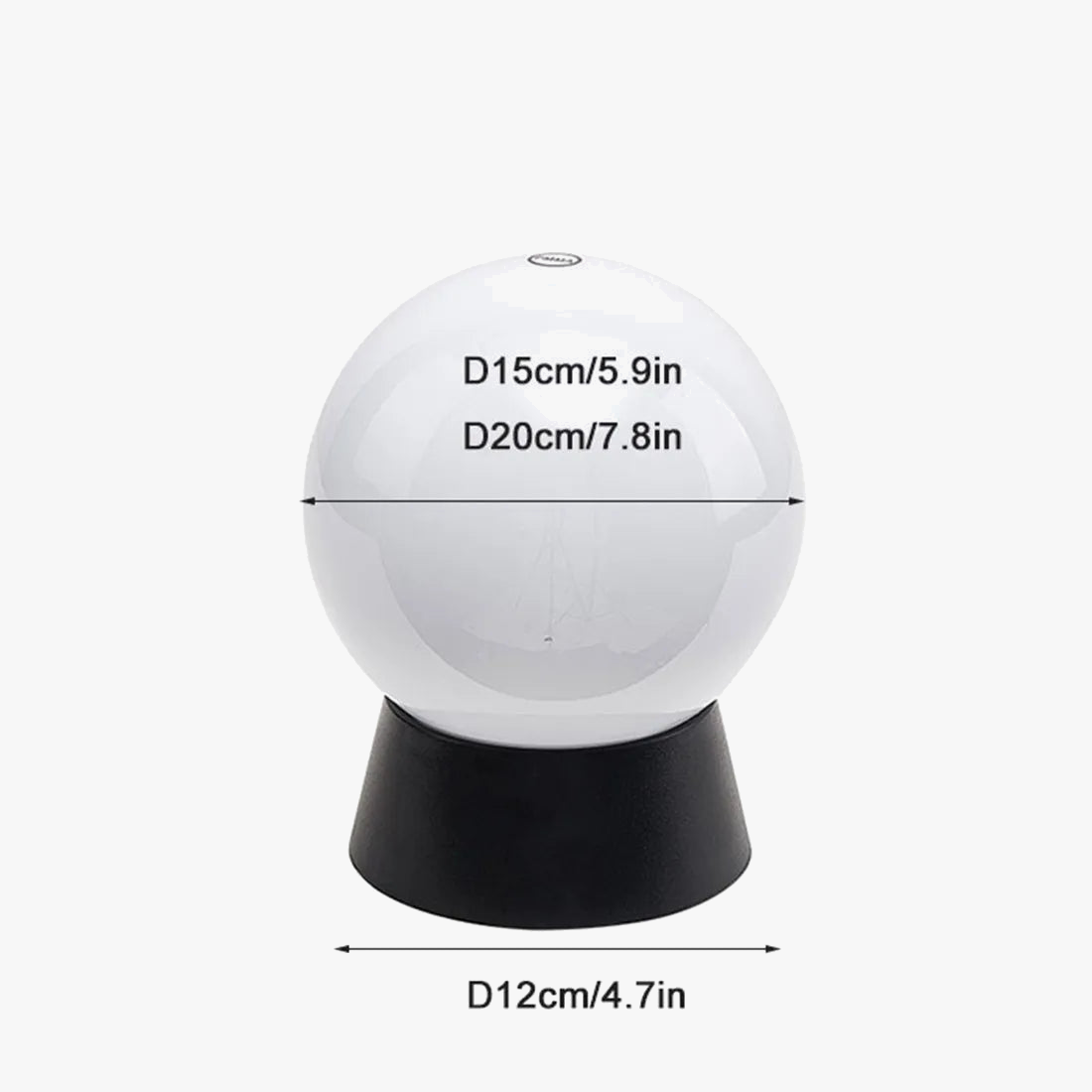 lampadaire extérieur globe noir pour éclairage de jardin et terrasse