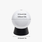 lampadaire extérieur globe noir pour éclairage de jardin et terrasse