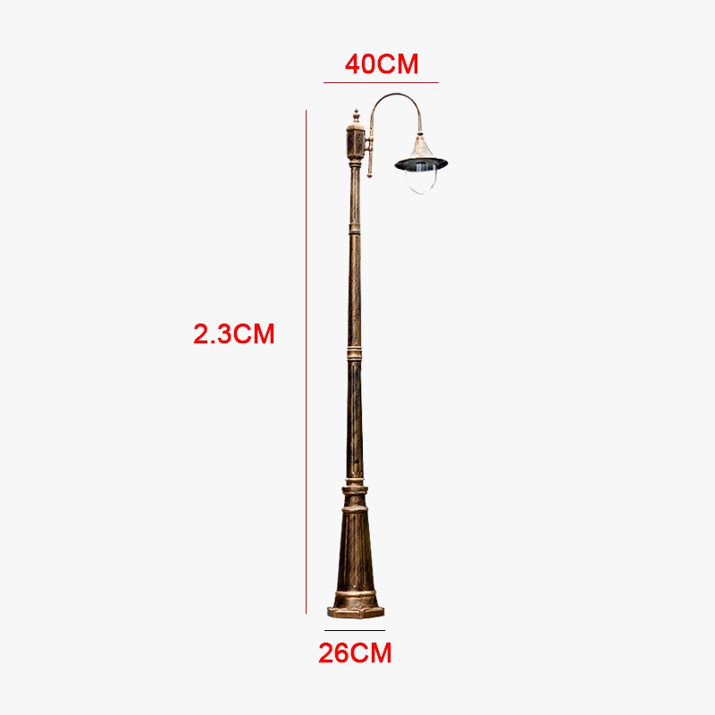 lampadaire extérieur imperméable pour jardin et terrasse