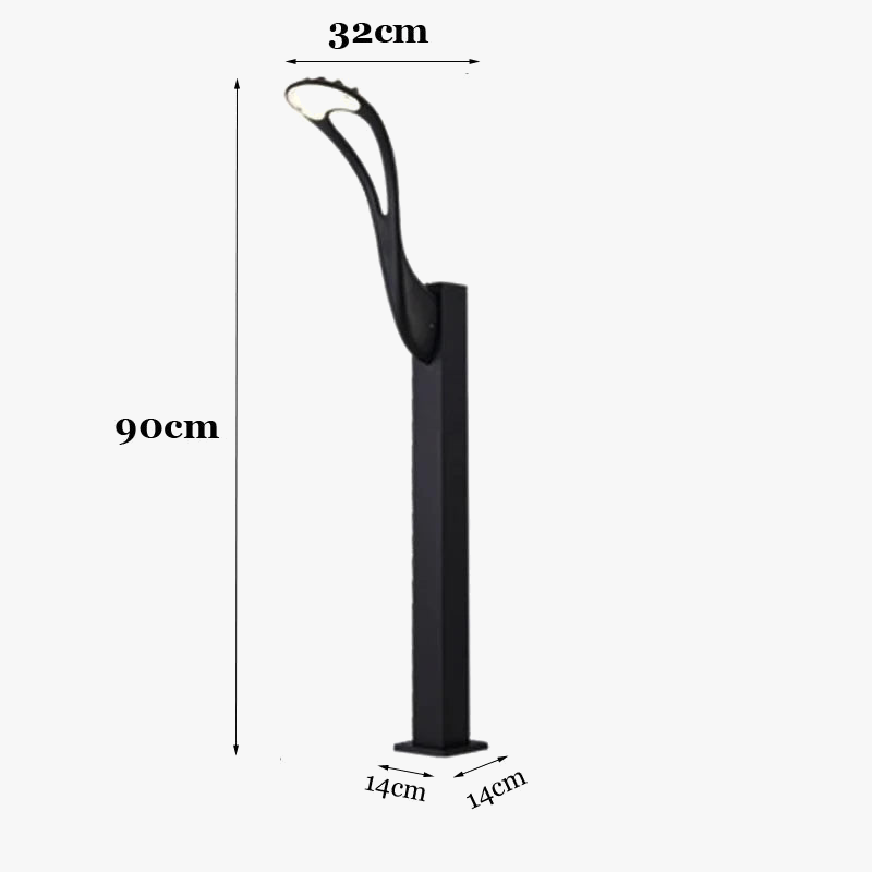 lampadaire imperméable pour jardin parc et extérieur