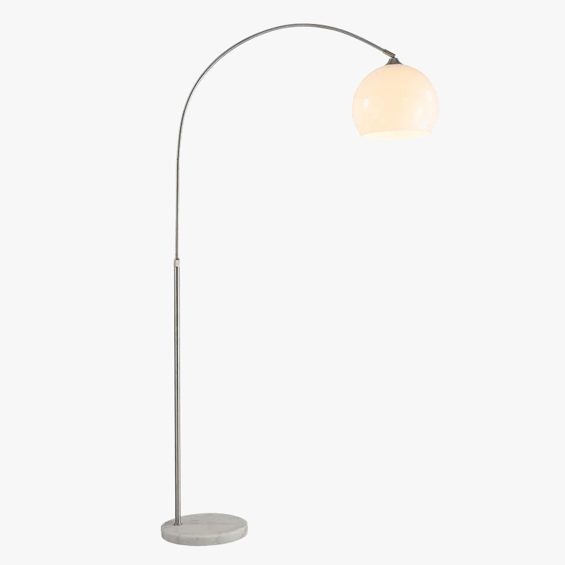 lampadaire incurvé nordique créatif en acier inoxydable pour intérieur