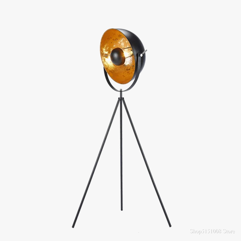 lampadaire industriel réglable avec trépied flexible pour intérieur moderne