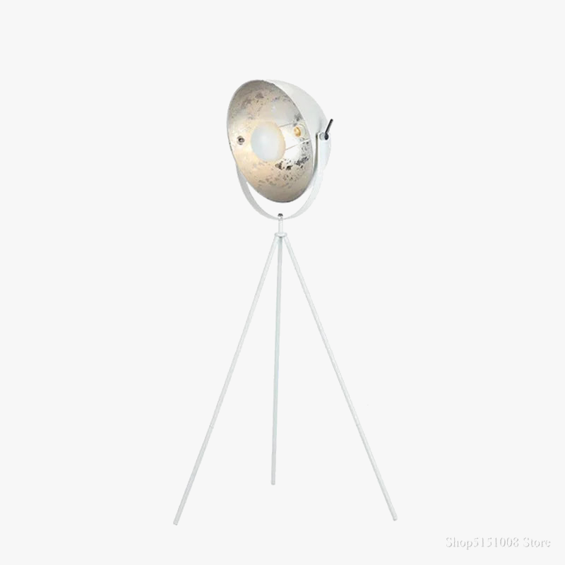 lampadaire industriel réglable avec trépied flexible pour intérieur moderne