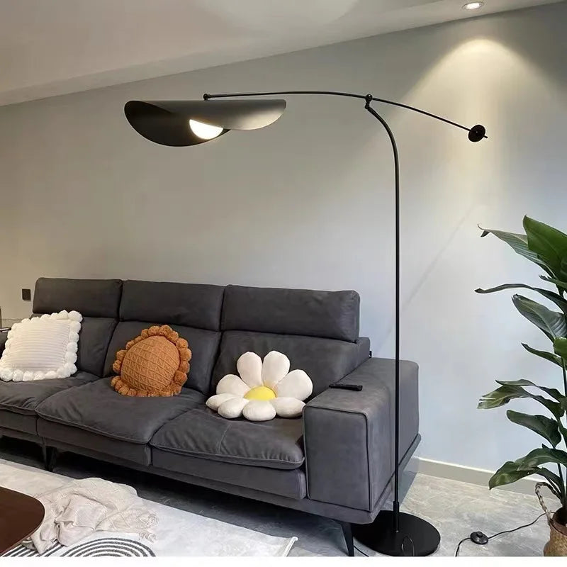 Lampadaire LED de pêche au design minimaliste moderne