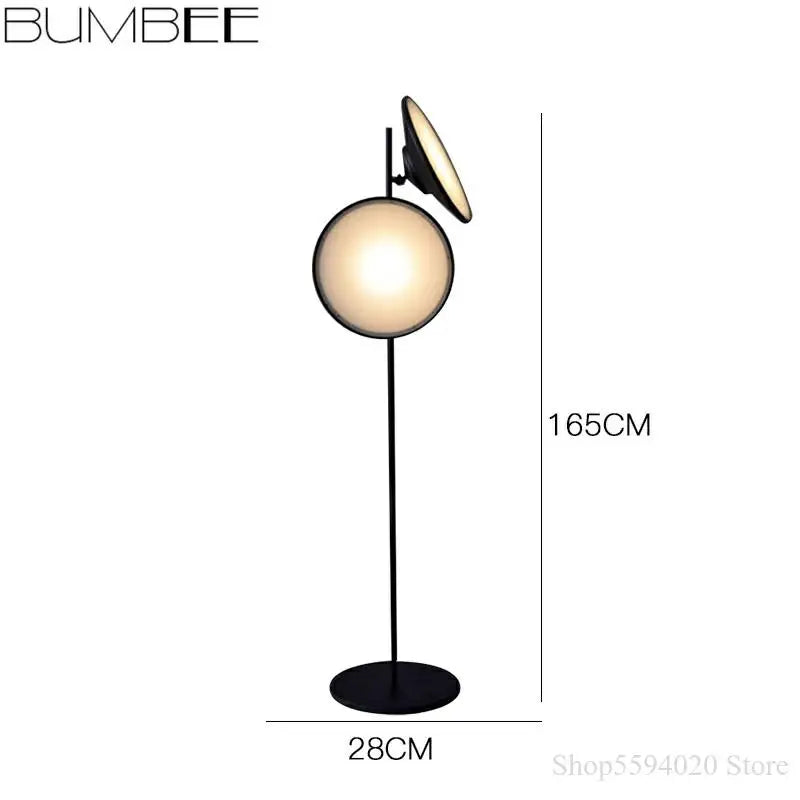 lampadaire led design nordique double corne éclairage moderne