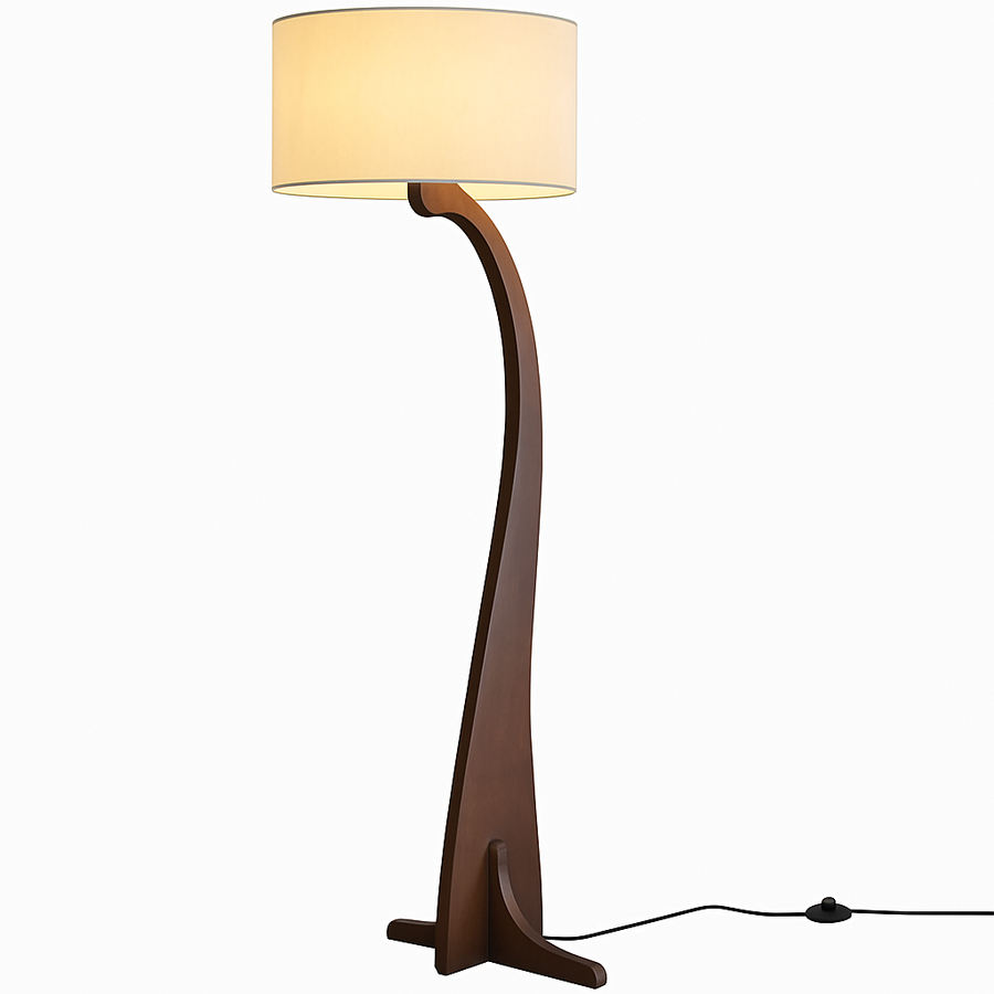 lampadaire led en bois design moderne luminaire décoratif idéal