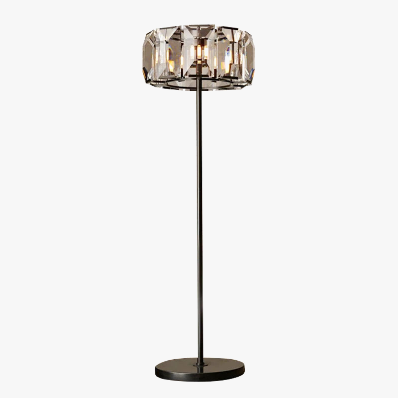 lampadaire led en cristal vintage avec intensité variable