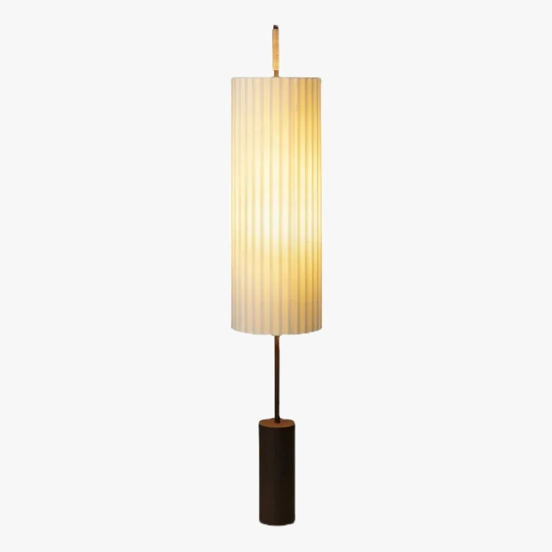 lampadaire led en tissu style wabi sabi décoration moderne