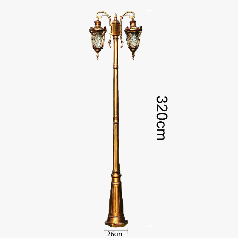 lampadaire led européen éclairage extérieur industriel pour jardin et route