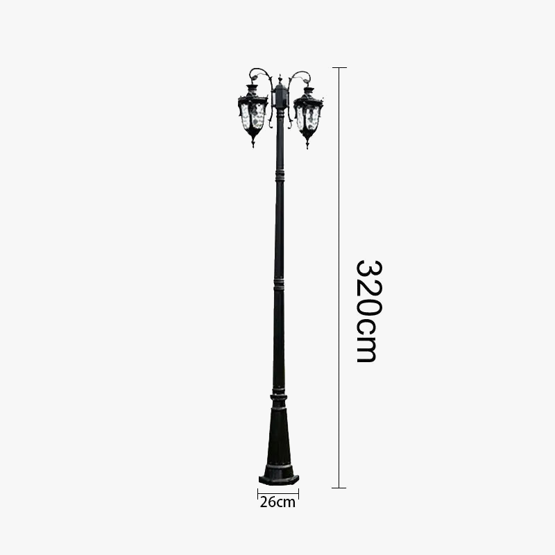 lampadaire led européen éclairage extérieur industriel pour jardin et route