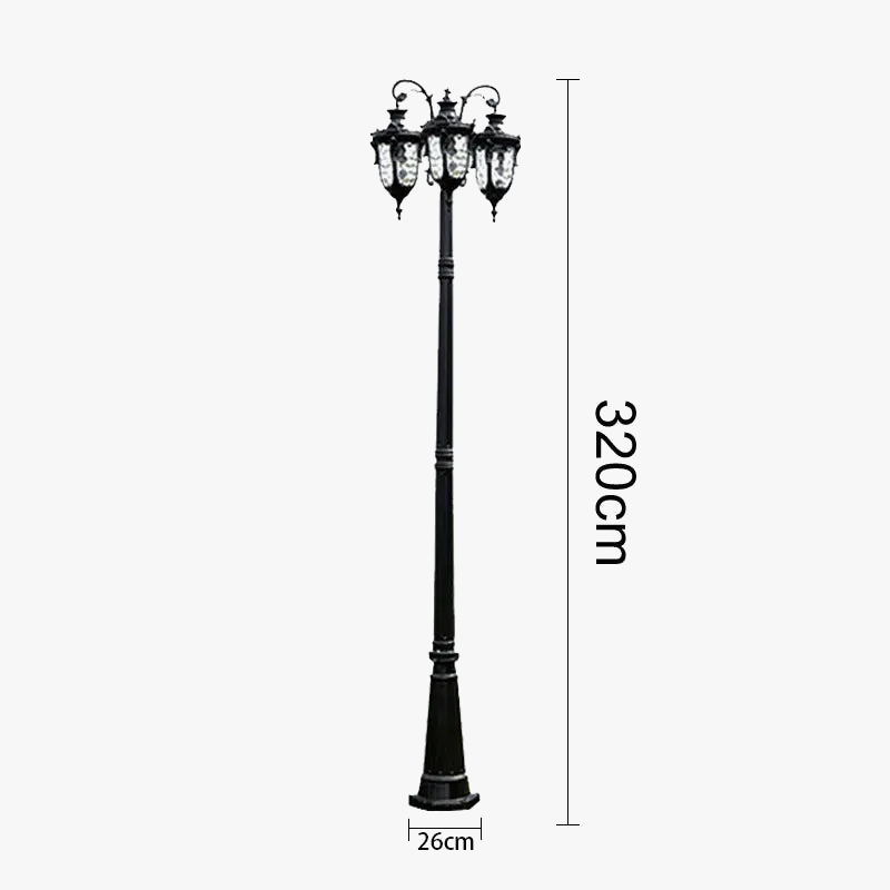 lampadaire led européen éclairage extérieur industriel pour jardin et route
