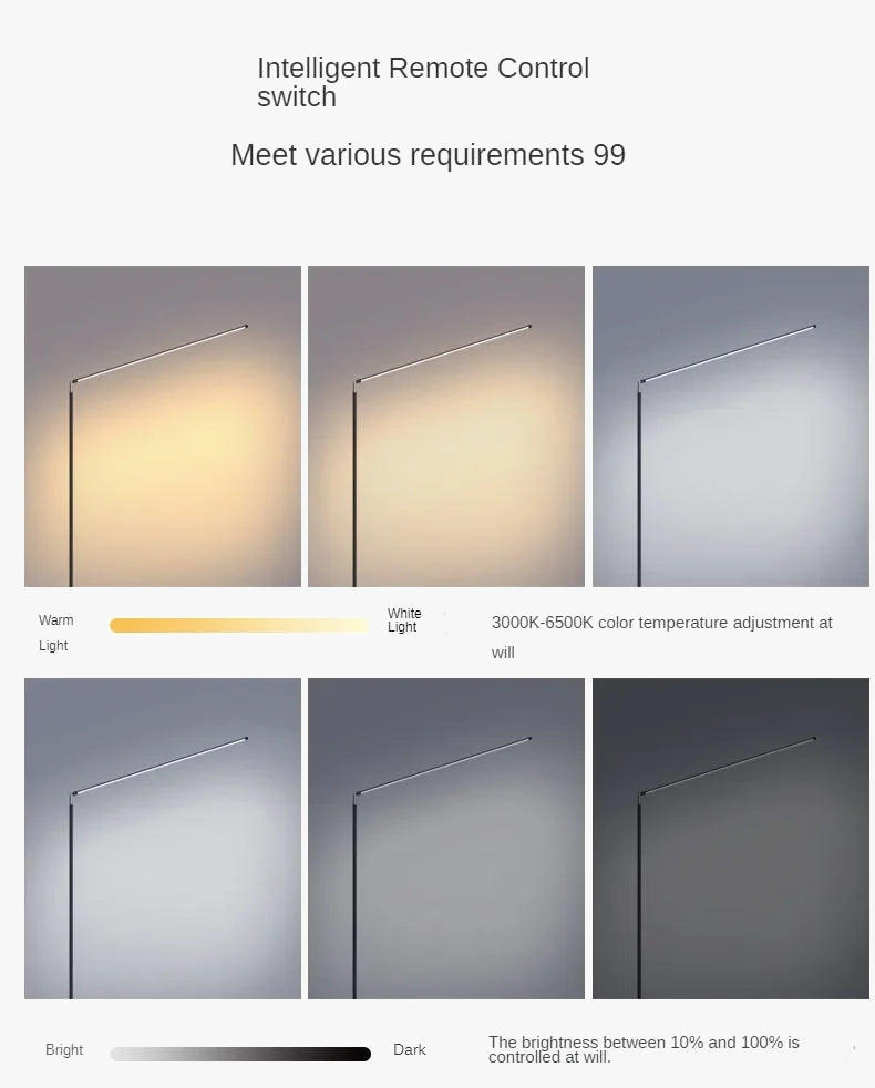 lampadaire led minimaliste super lumineux pour lecture