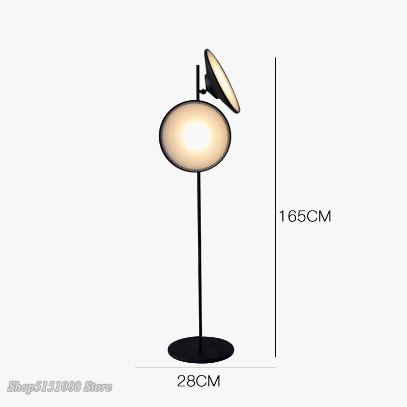 lampadaire led moderne design nordique double lumière décorative