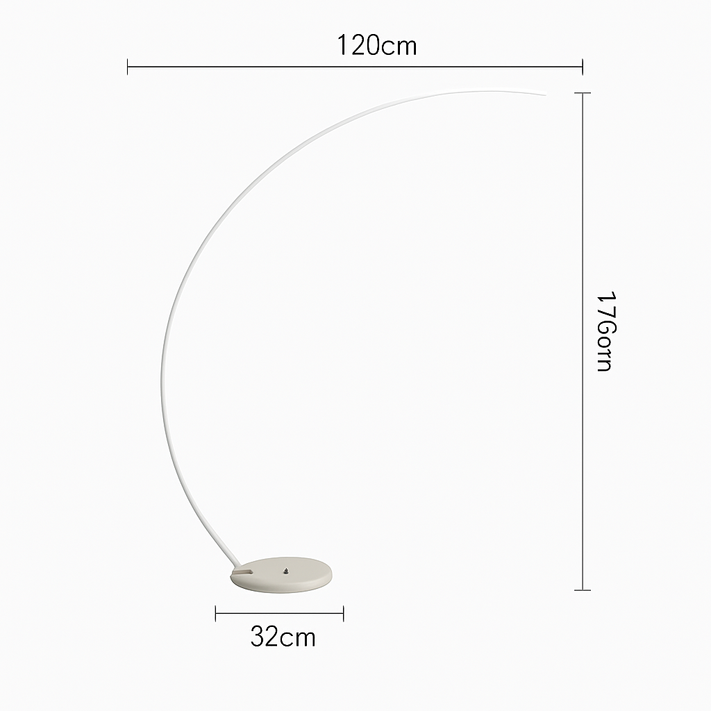 Lampadaire Led moderne en forme d'arc